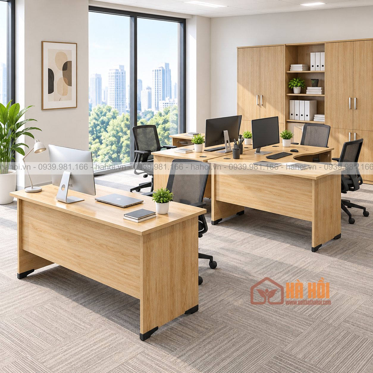 Bàn làm việc chữ L 1m4 hiện đại BVP18 - Ảnh 2