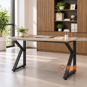 Bàn làm việc chân sắt chữ K 1m2 BK1D