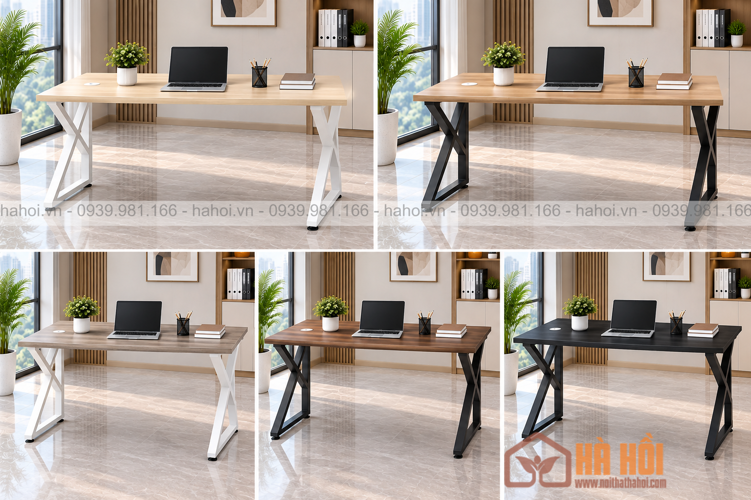 Bàn làm việc chân sắt chữ K 1m2 BK1D - Ảnh 4