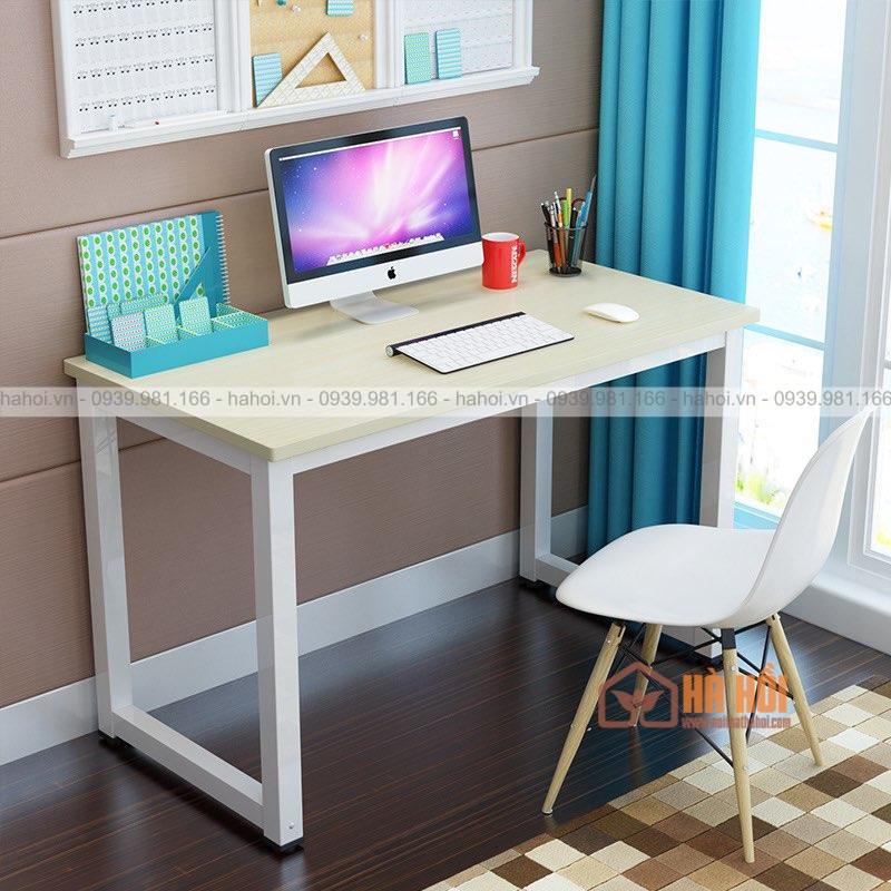 Bàn nhân viên chân sắt trắng 1m2 BVP07