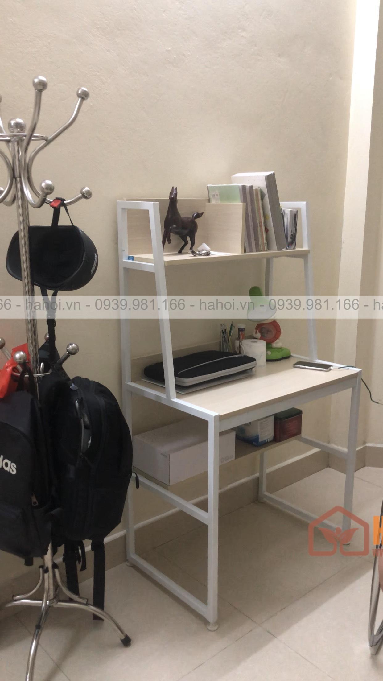 Bàn làm việc liền giá sách BLG08.1 - Ảnh 2