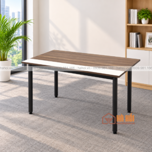 Bàn nhân viên chân sắt đen BVP02