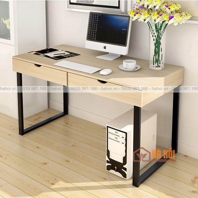 Bàn chân sắt 1m2 có ngăn kéo