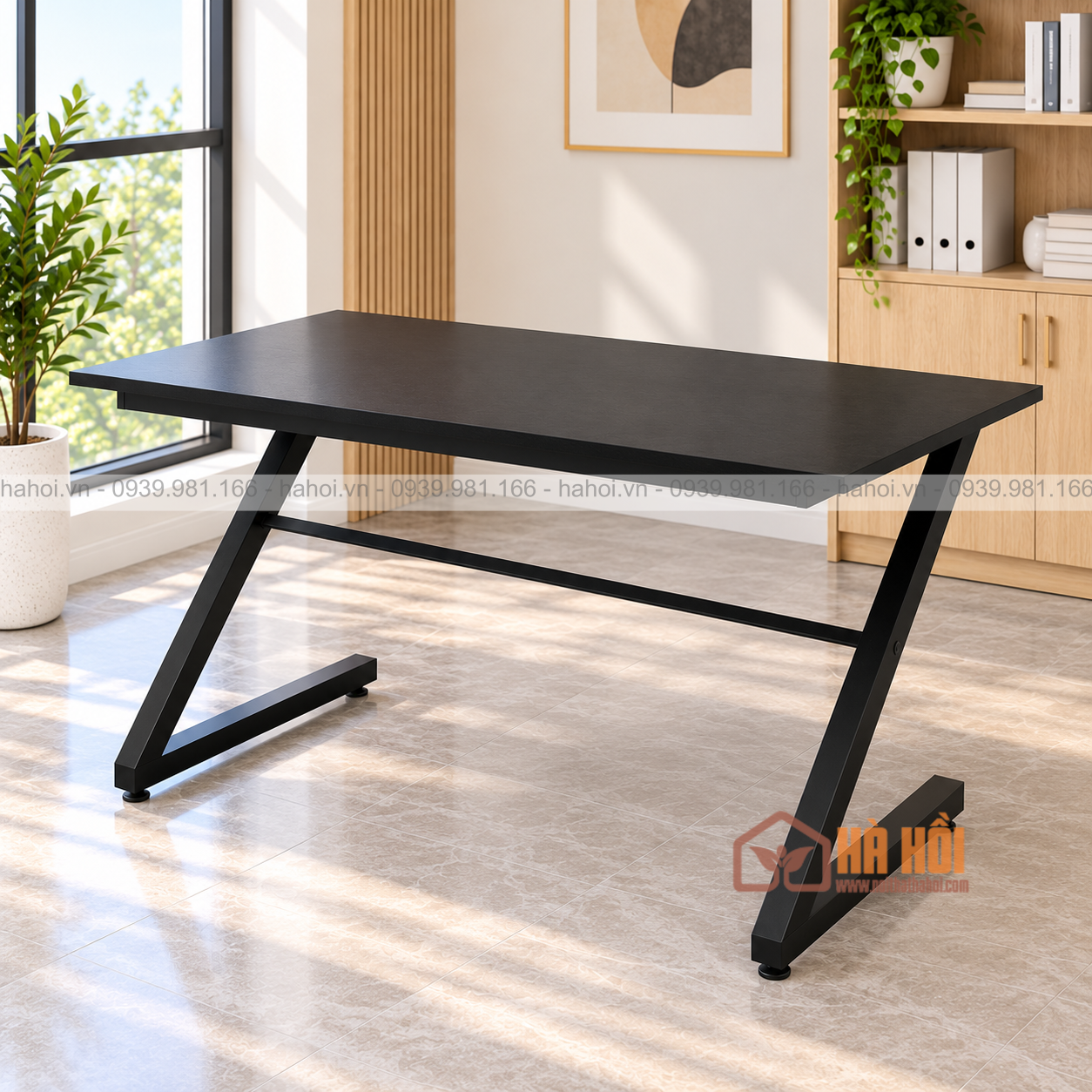 Bàn làm việc chân sắt chữ Z 1m2 BZ1