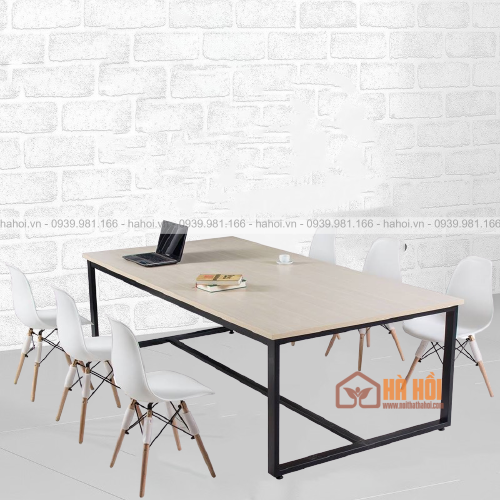 Bàn họp chân sắt 2m4 BHS2