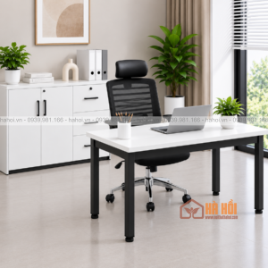 Bàn nhân viên chân sắt 1m2 BVP03