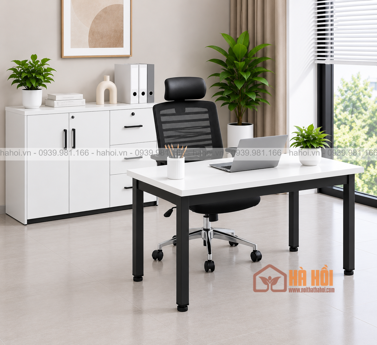 Bàn nhân viên chân sắt 1m2 BVP03