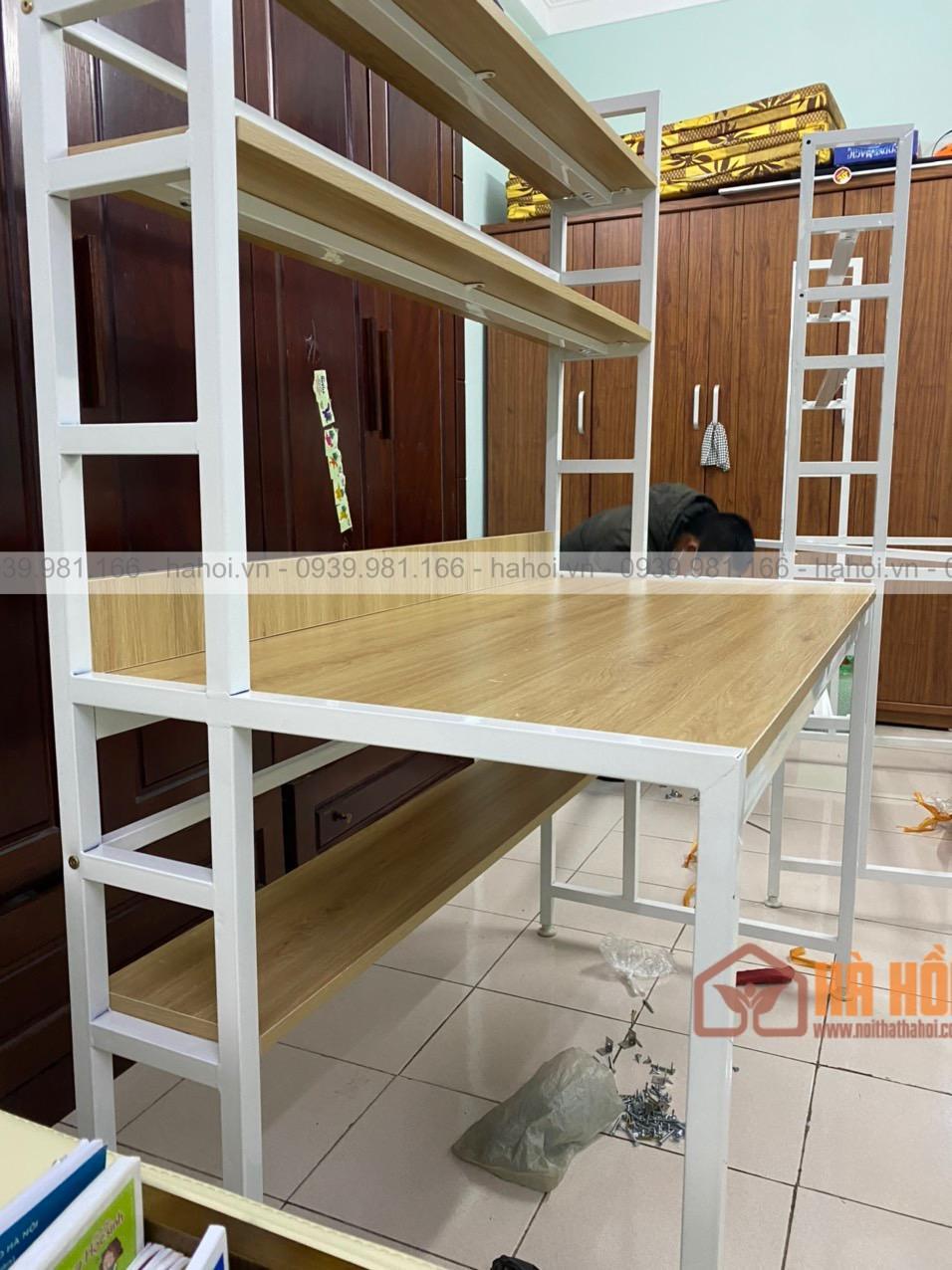 Bàn làm việc liền giá sách BLG06T - Ảnh 4