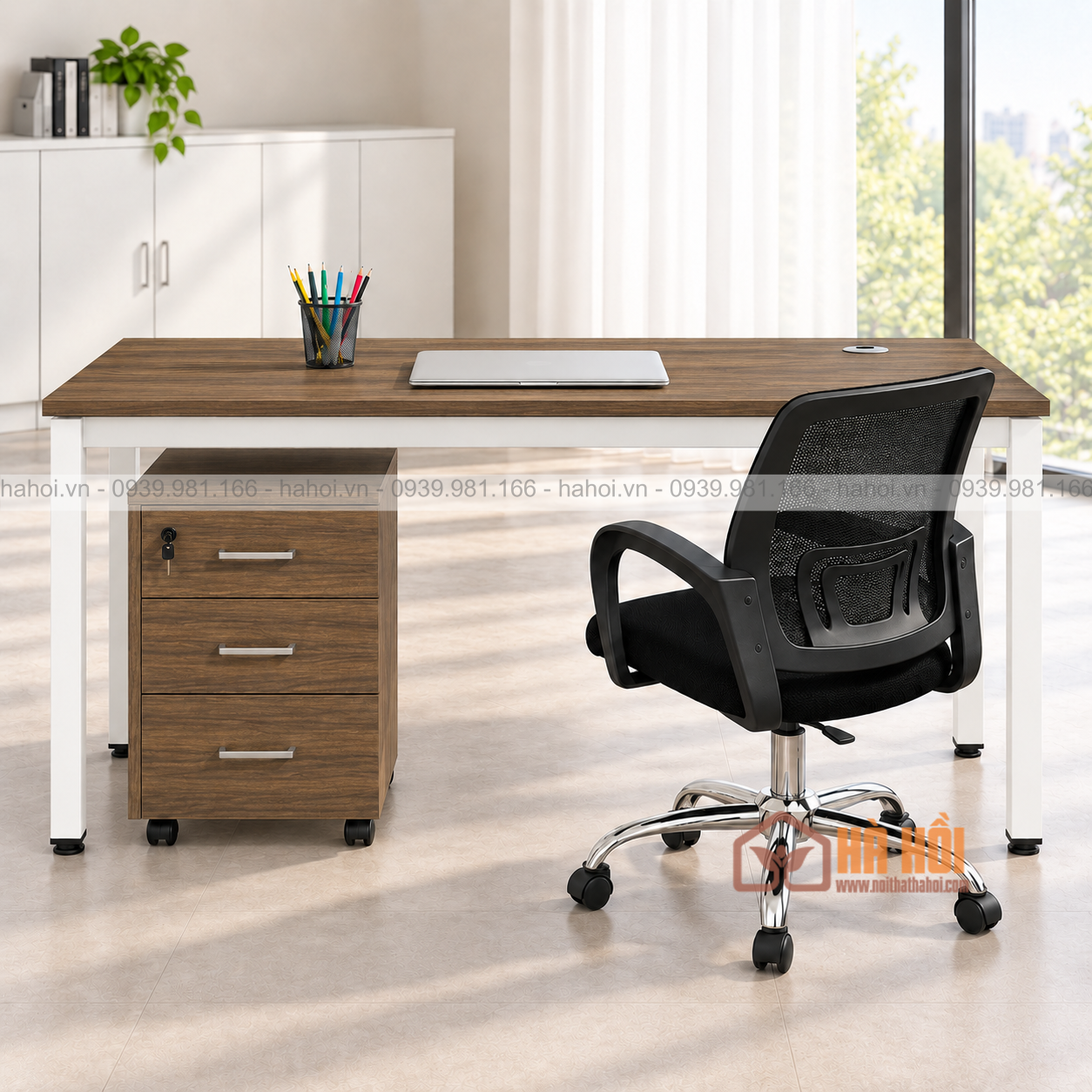 Bàn nhân viên chân sắt 1m2 BVP03 - Ảnh 3