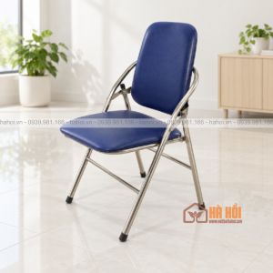 Ghế gấp lưng dài chân inox GCN02