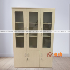 Tủ tài liệu 3 cánh kính TVP15