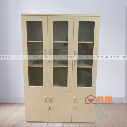 Tủ tài liệu 3 cánh kính TVP15