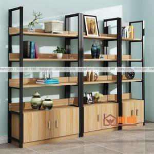 Tủ kệ trang trí văn phòng KTT02