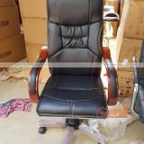 Ghế giám đốc da tay gỗ uốn sang trọng XD10 - Ảnh 7