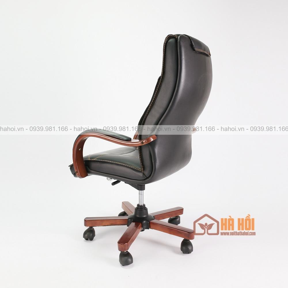 Ghế giám đốc da tay gỗ uốn sang trọng XD10 - Ảnh 3