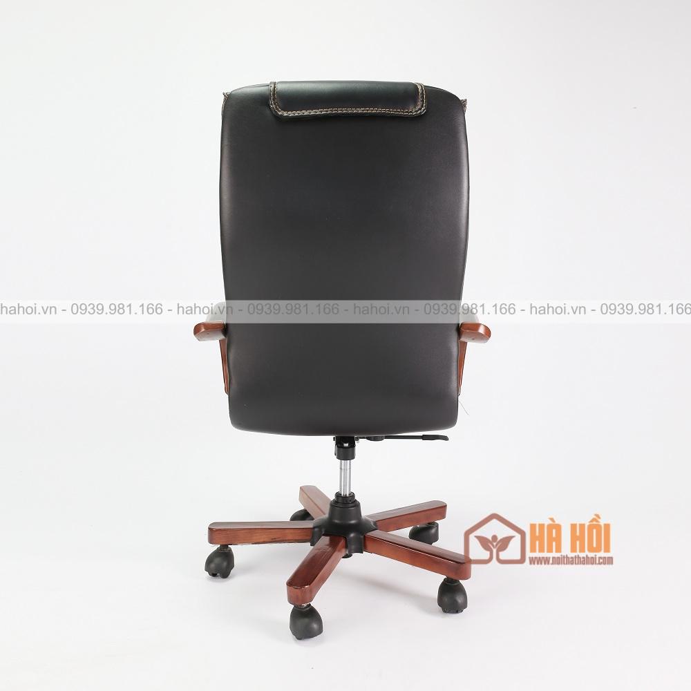Ghế giám đốc da tay gỗ uốn sang trọng XD10 - Ảnh 4