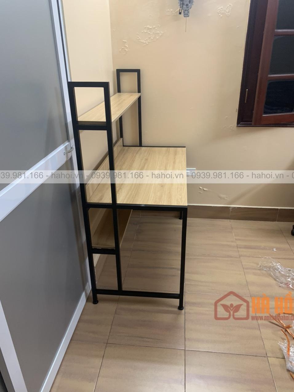 Bàn làm việc liền giá sách BLG03 - Ảnh 2