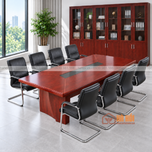 Bàn họp gỗ PU 2m4 BHN3