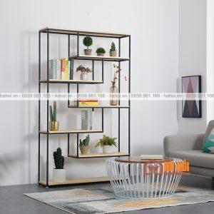 Kệ gỗ trang trí văn phòng KTT12