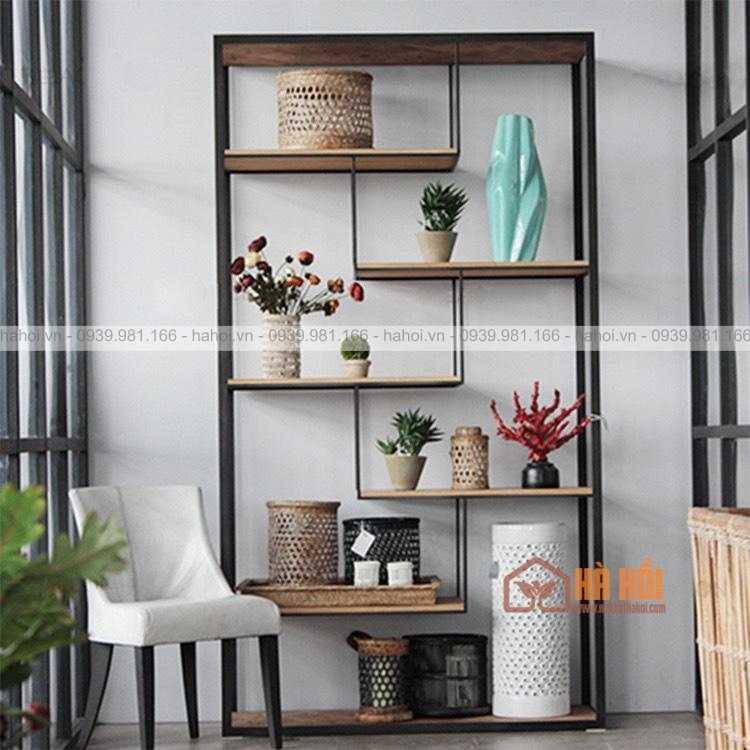 Kệ gỗ trang trí văn phòng KTT12 - Ảnh 4