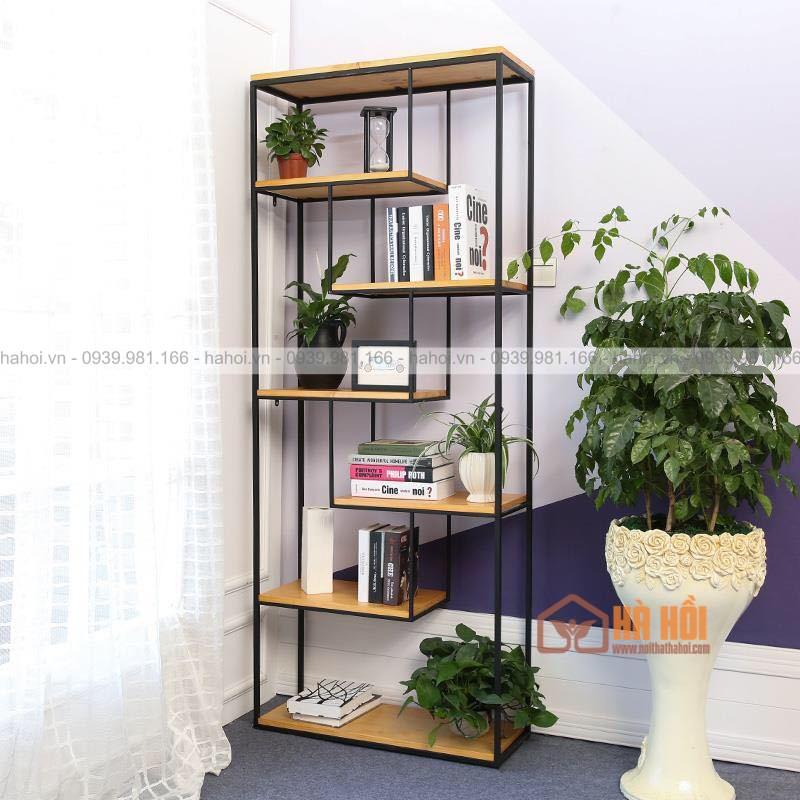 Kệ gỗ trang trí văn phòng KTT12 - Ảnh 5