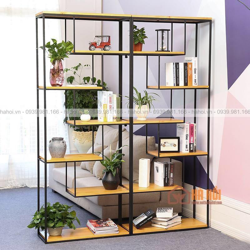 Kệ gỗ trang trí văn phòng KTT12 - Ảnh 7