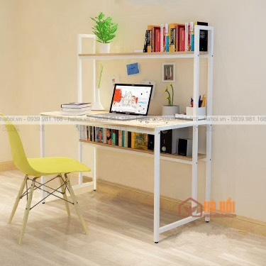 Bàn làm việc liền giá sách BLG03 - Ảnh 3