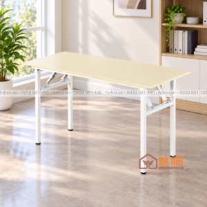 Bàn làm việc chân sắt gấp gọn 1m2 BVP23