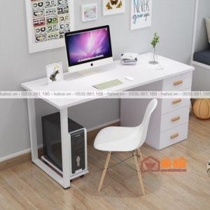 Bàn làm việc chân sắt có hộc 1m2 BLV5