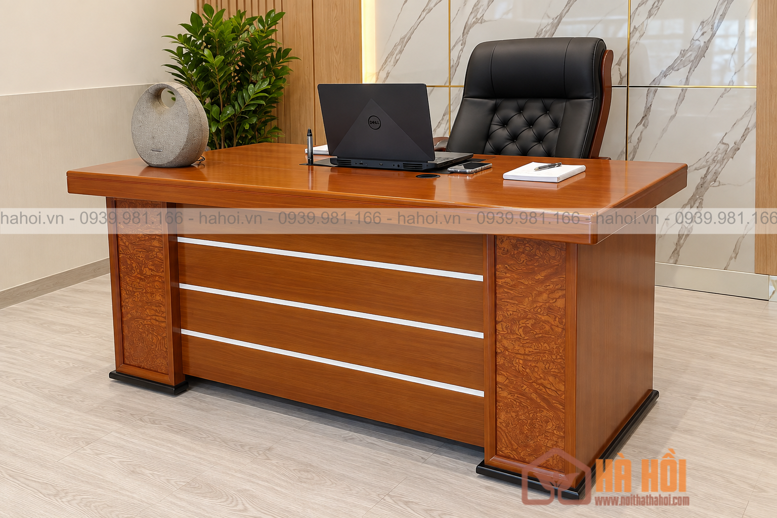 Bàn giám đốc có hộc 1m6 BLĐ11 - Ảnh 3