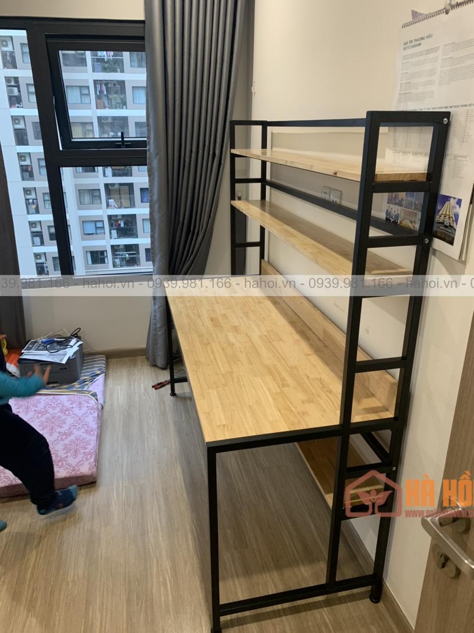 Bàn làm việc liền giá sách BLG06 - Ảnh 3