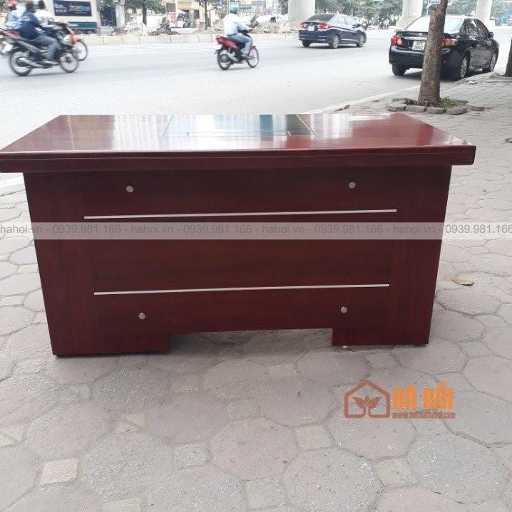 Bàn giám đốc có hộc 1m4 BLĐ9A - Ảnh 2
