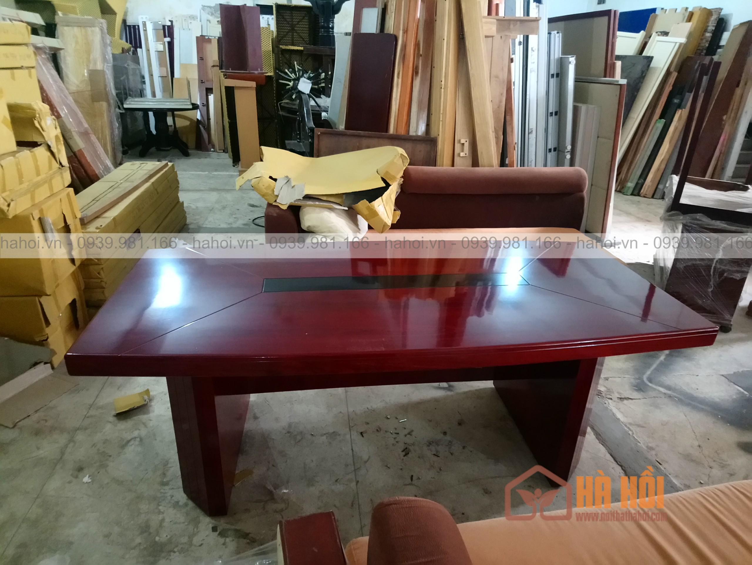 Bàn họp nâu 2m4 BHN3