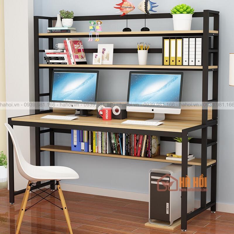 Bàn làm việc liền giá sách BLG06
