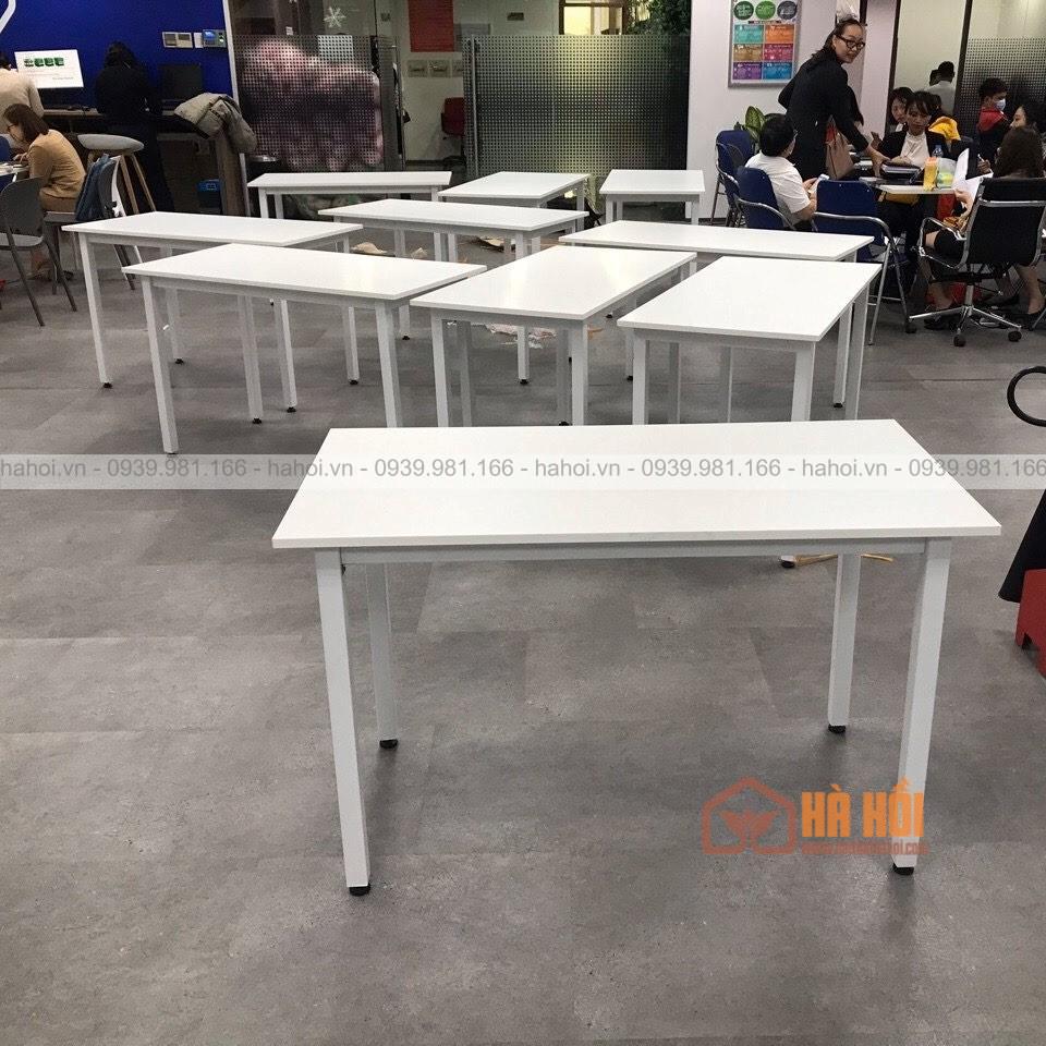 Bàn nhân viên chân sắt trắng BVP03.1T - Ảnh 2