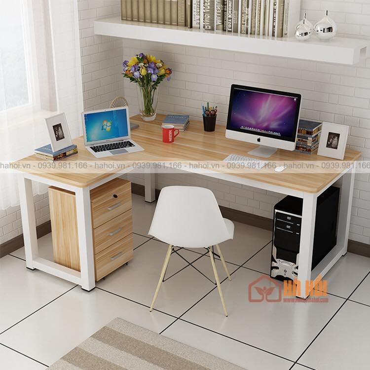 Bàn làm việc chữ L chân sắt BL1