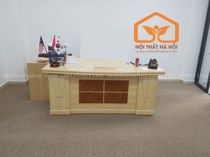 Bàn giám đốc không hộc 1m6 BLĐ7 - Ảnh 2