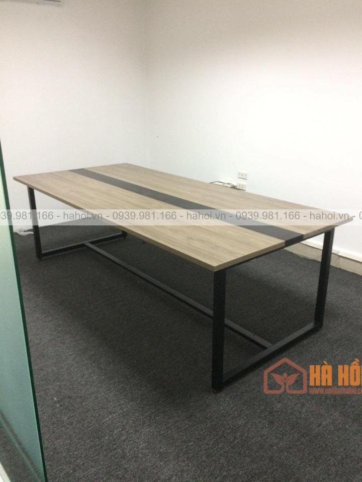 Bàn họp chân sắt 2m4 BHS3
