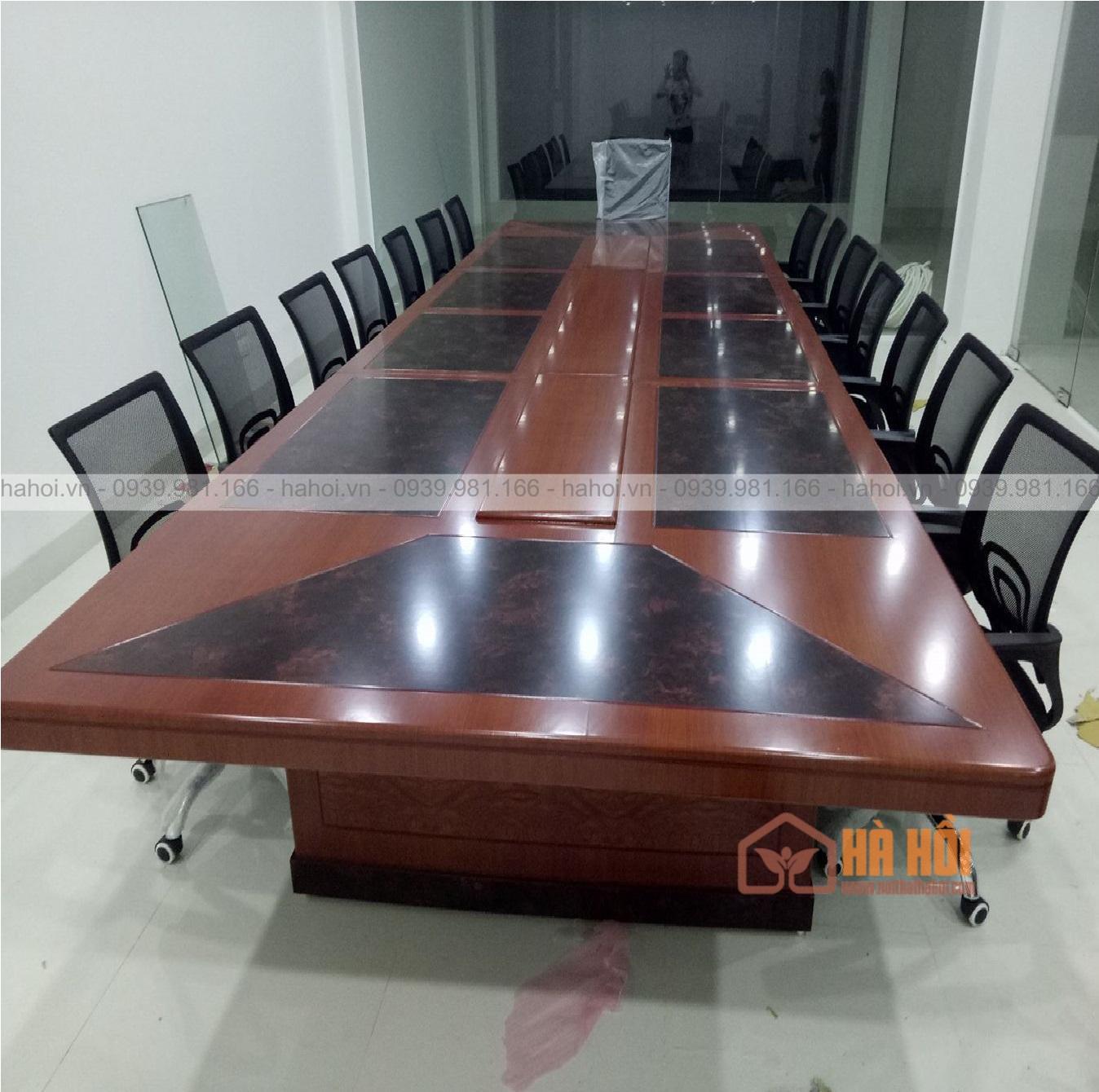 Bàn họp nâu cao cấp 4m8x1m6