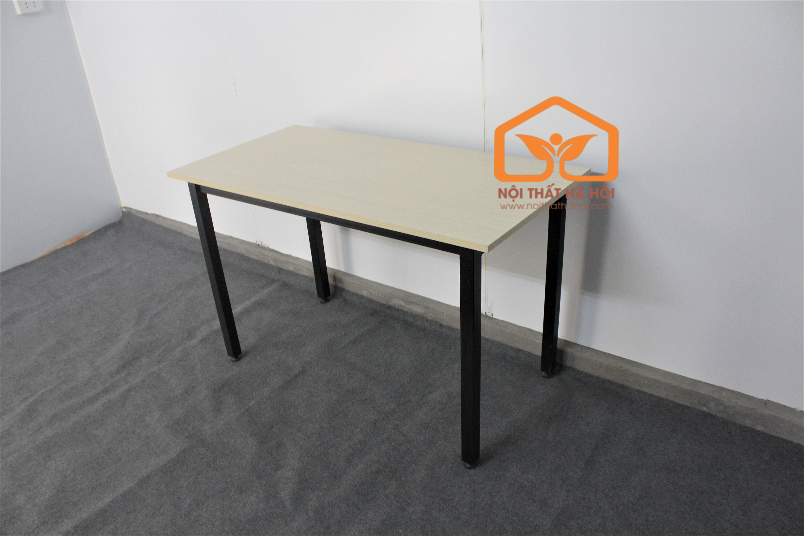 Bàn nhân viên chân sắt đen BVP03.1 - Ảnh 2