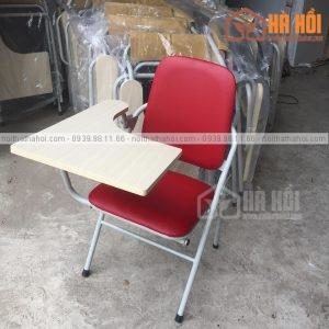 Ghế Liền Bàn Chân Sơn màu đỏ GLB-01Đ