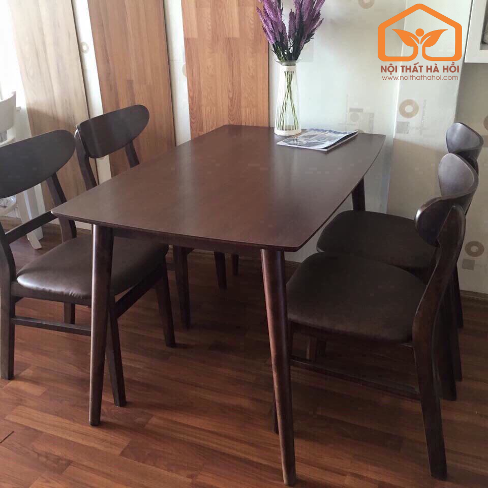 Bộ bàn ăn Mango nâu MG04N