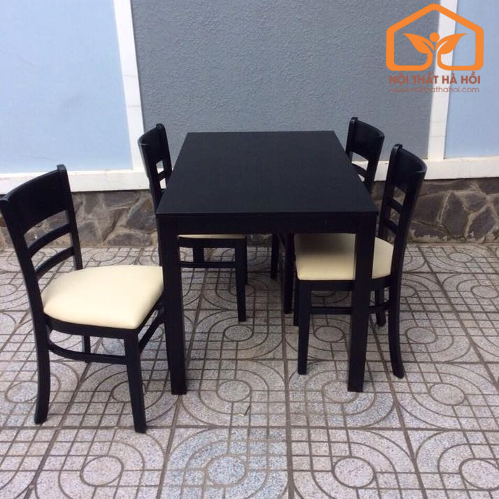 Bộ bàn ăn cabin đen CB04Đ