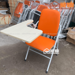 Ghế Liền Bàn Chân Sơn màu cam GLB01C