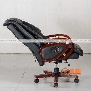 Ghế giám đốc da tay gỗ ngả lưng XD18