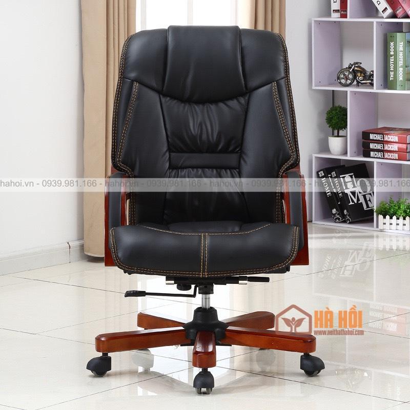 Ghế giám đốc da tay gỗ XD17 - Ảnh 2