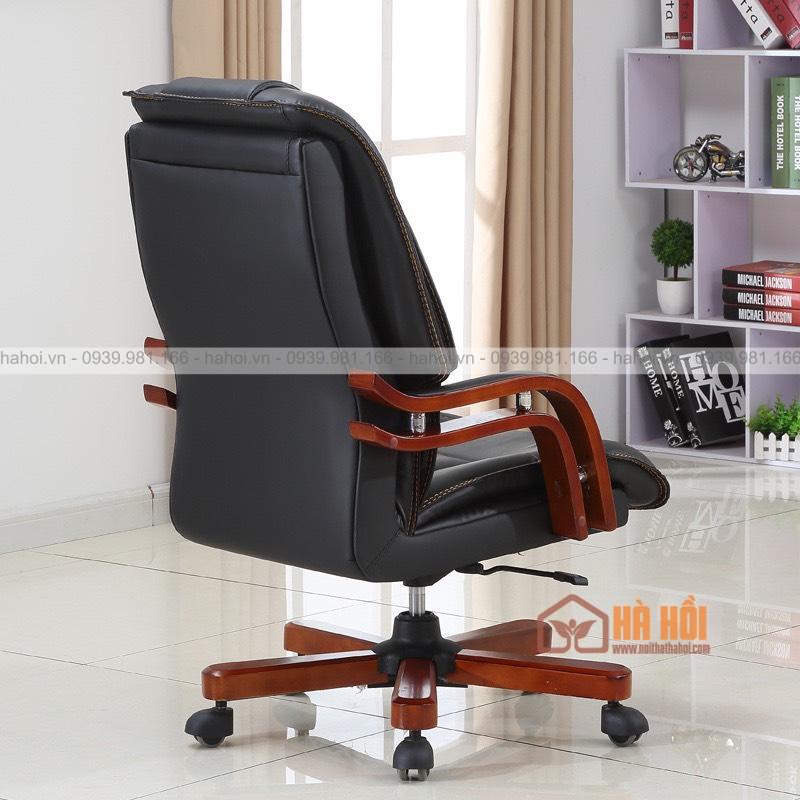 Ghế giám đốc da tay gỗ XD17 - Ảnh 4