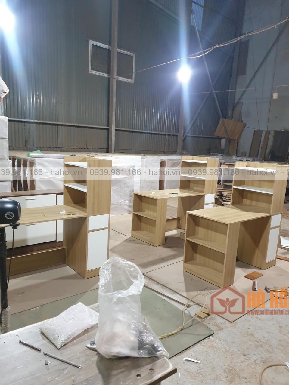Bàn làm việc liền giá sách BLG11 - Ảnh 2