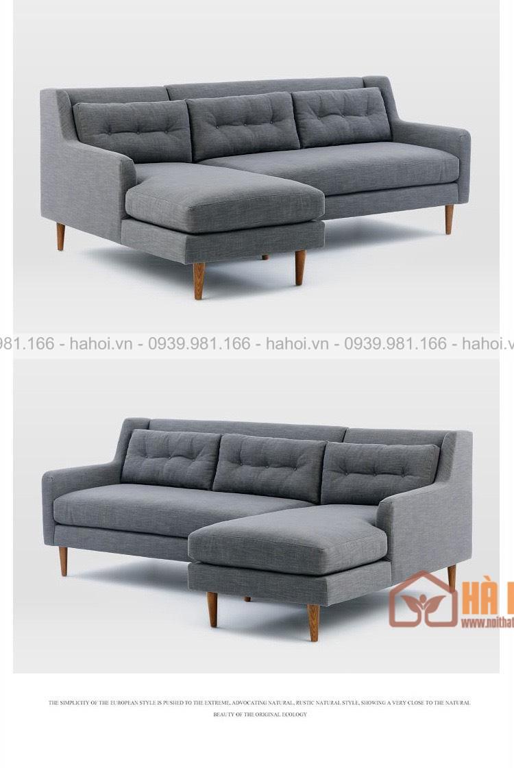Sofa góc nỉ chữ L – SFG02 - Ảnh 3