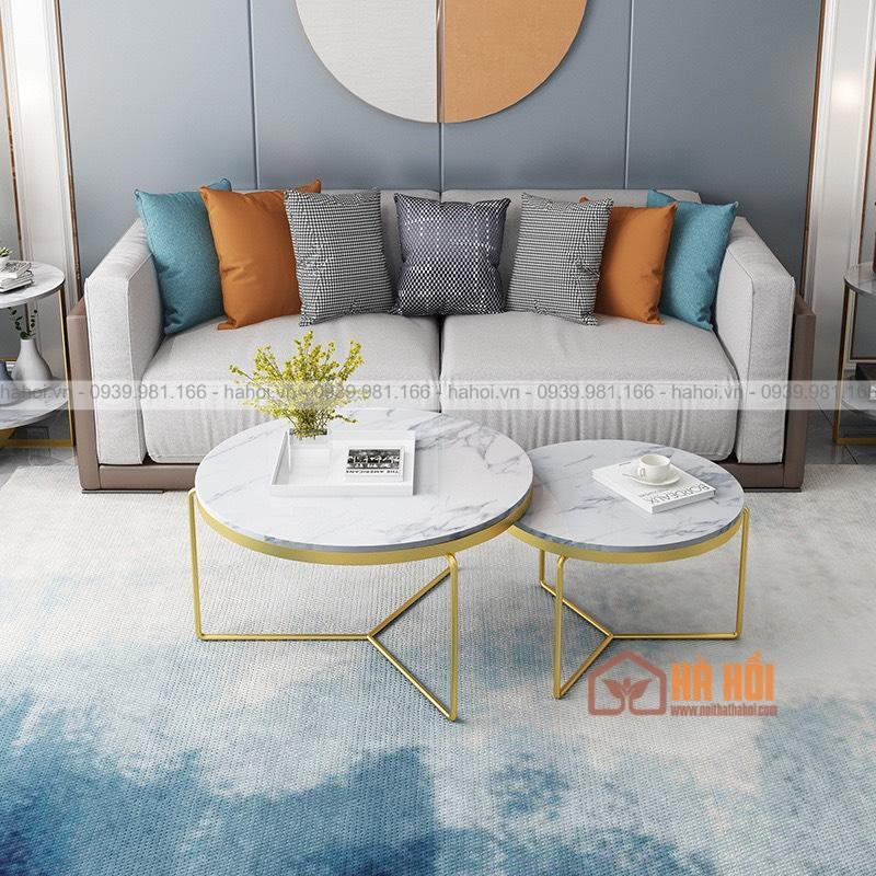 Bàn trà sofa đôi mặt đá BT05 - Ảnh 2